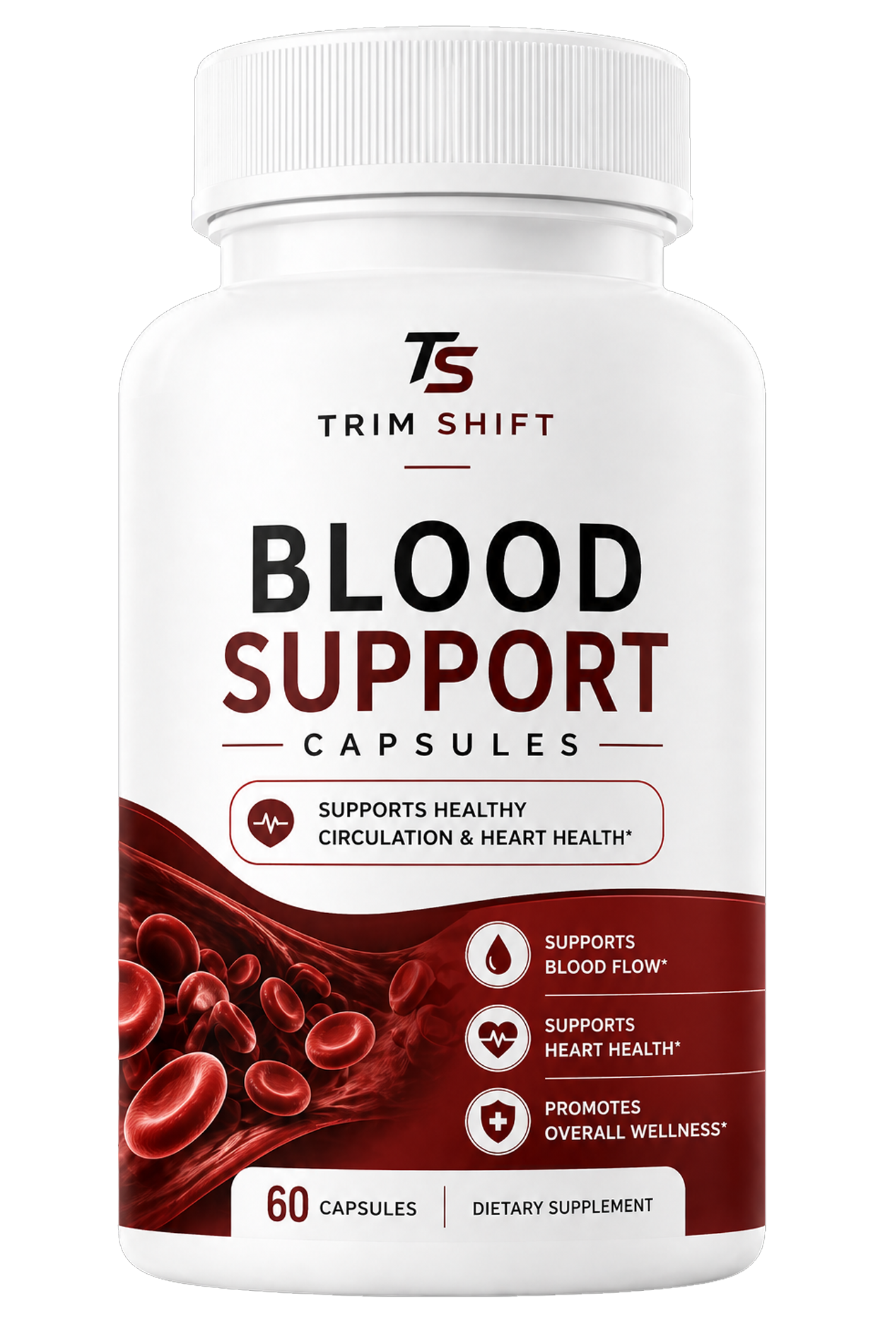 Trim Shift Blood Support Capsules bottle